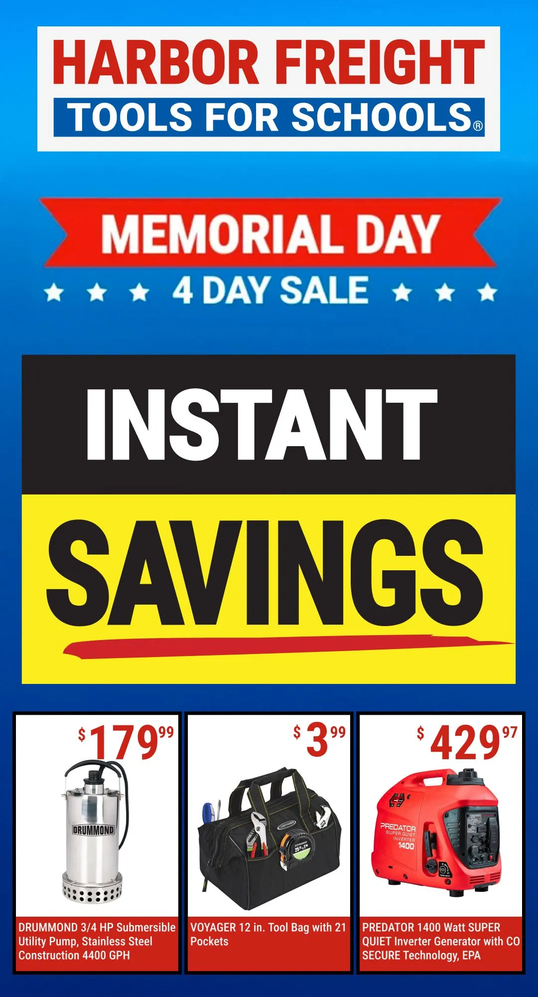 Weekly ad Harbor Freight Weekly Ad from May 21 to June 4 2025 - Page 1