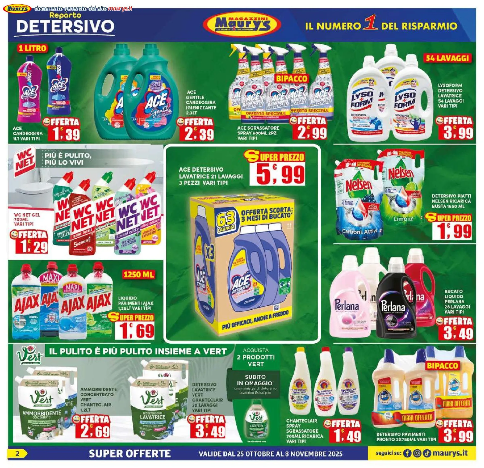 Maury's Volantino da 25 ottobre a 8 novembre di 2025 - Pagina del volantino 2