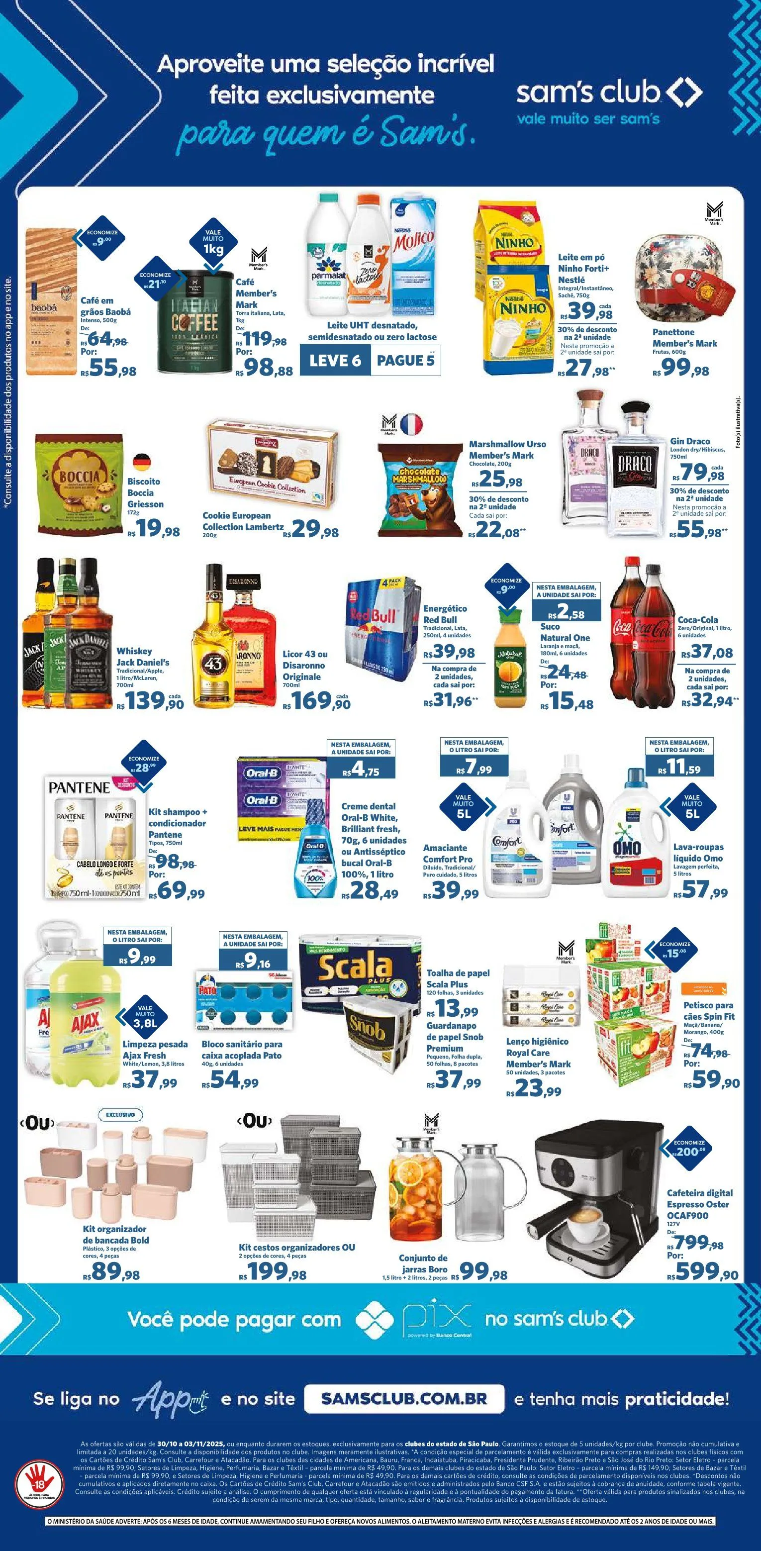 Encarte de Folhetos Sam's Club  30 de outubro até 3 de novembro 2025 - Pagina 2
