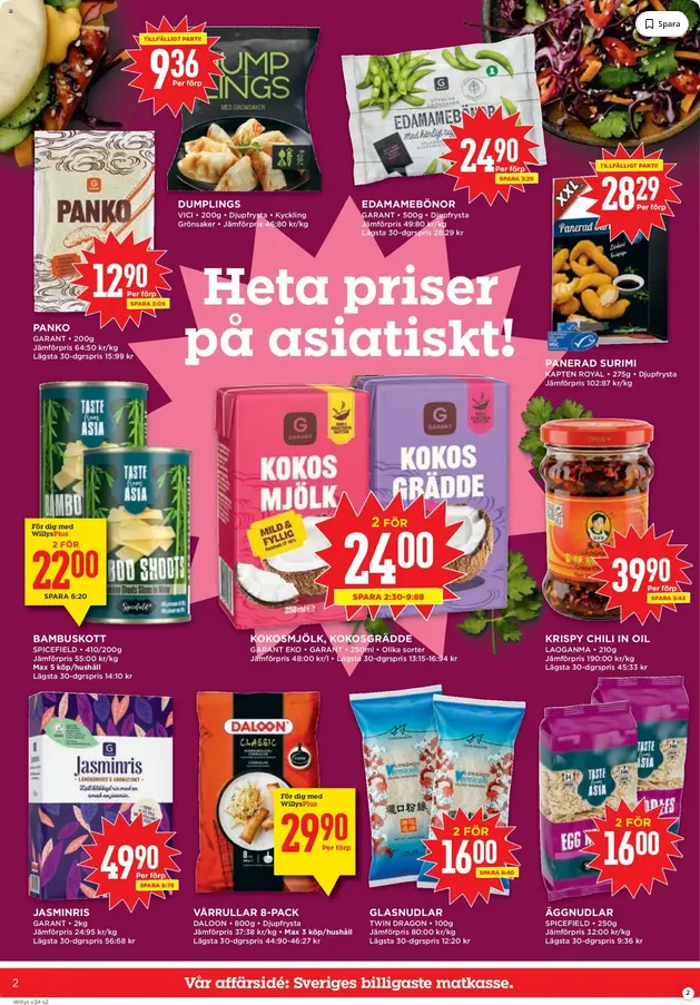 Willys Erbjudanden från 8 juni till 14 juni 2026 - Reklamblad sidor 2