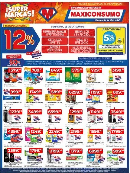 Ofertas de Ofertas Maxiconsumo 30 de junio al 7 de julio 2025 - Página 1 del catálogo