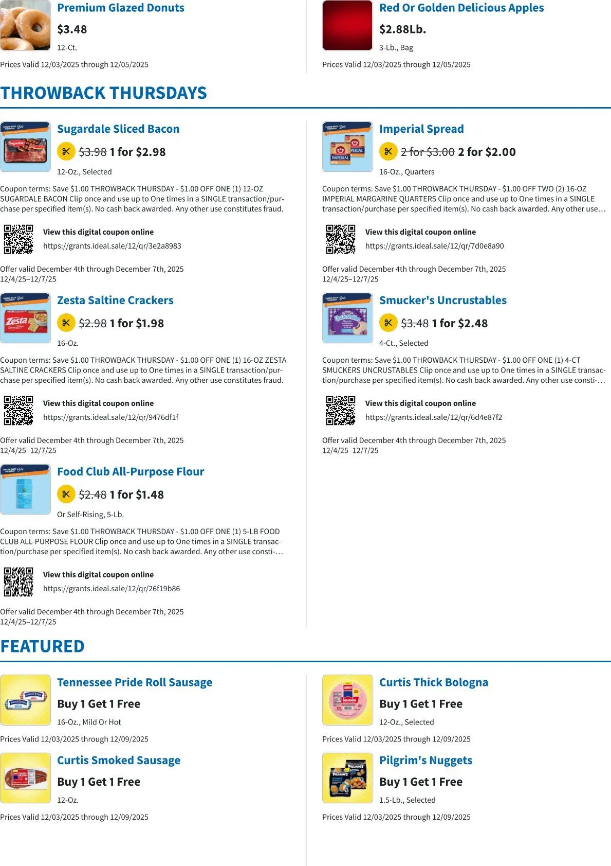 Weekly ad Grant's Supermarket Sales from December 3 to December 5 2025 - Page 2