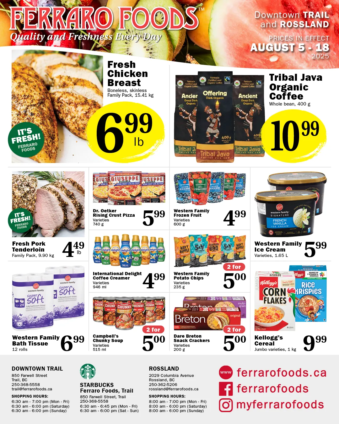 Ferraro Foods flyers from August 5 to August 18 2025 - flyer page