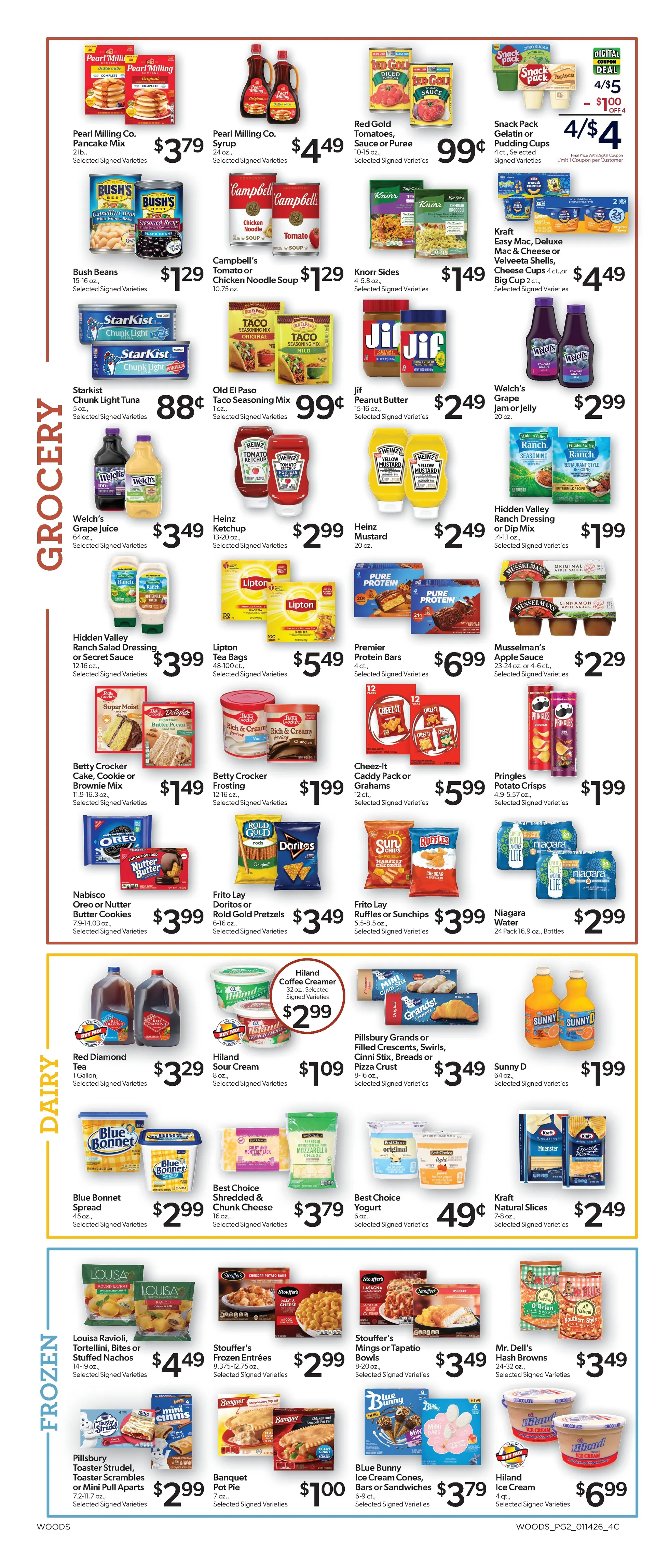 Weekly ad Woods Supermarket Sales from January 14 to January 20 2026 - Page 2