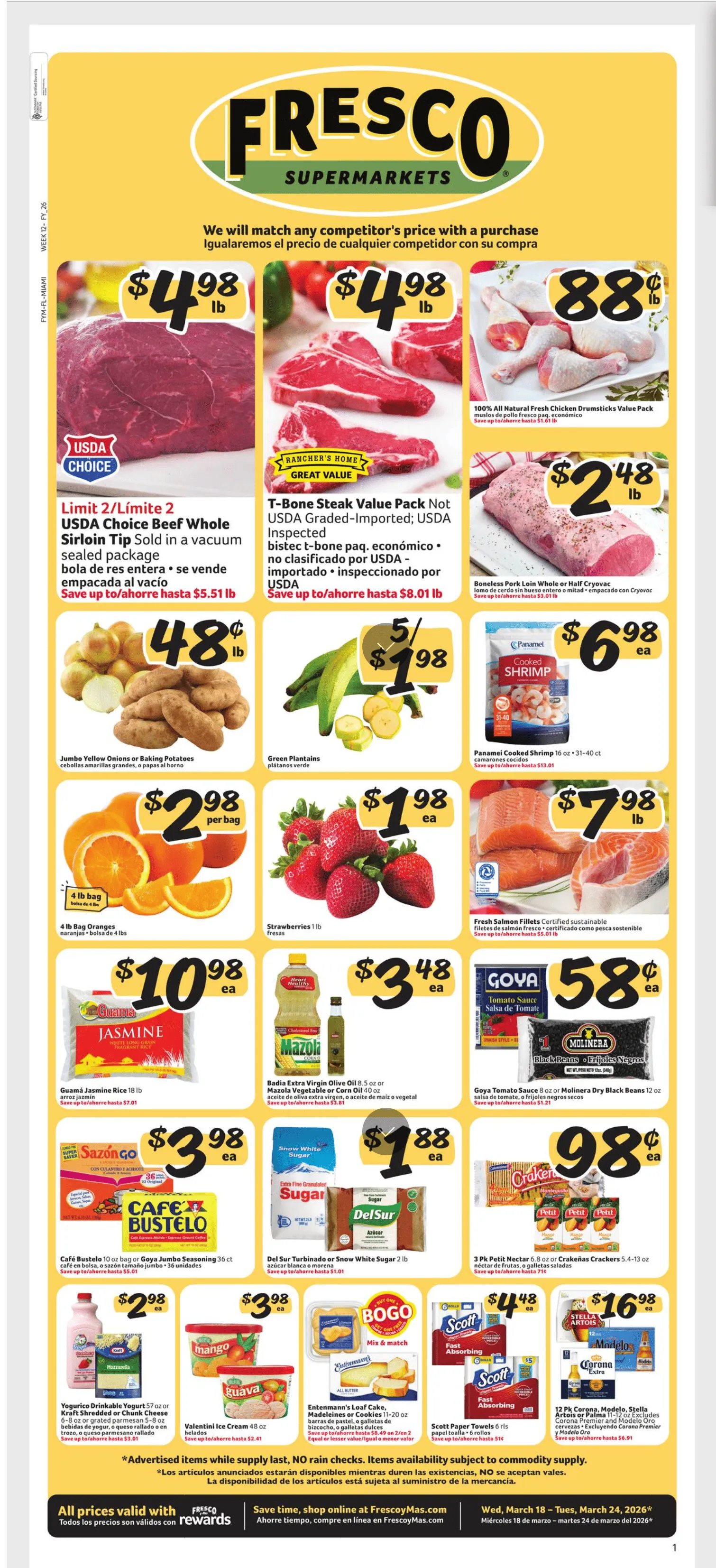 Weekly ad Fresco y Más weekly ads from March 18 to March 24 2026 - Page 