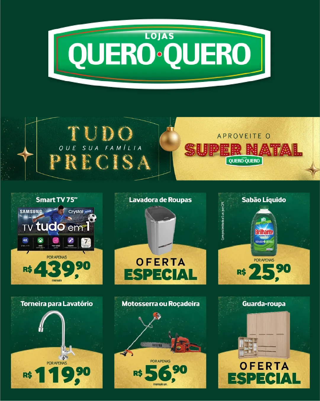 Encarte de Quero Quero Ofertas 3 de dezembro até 16 de dezembro 2025 - Pagina 1