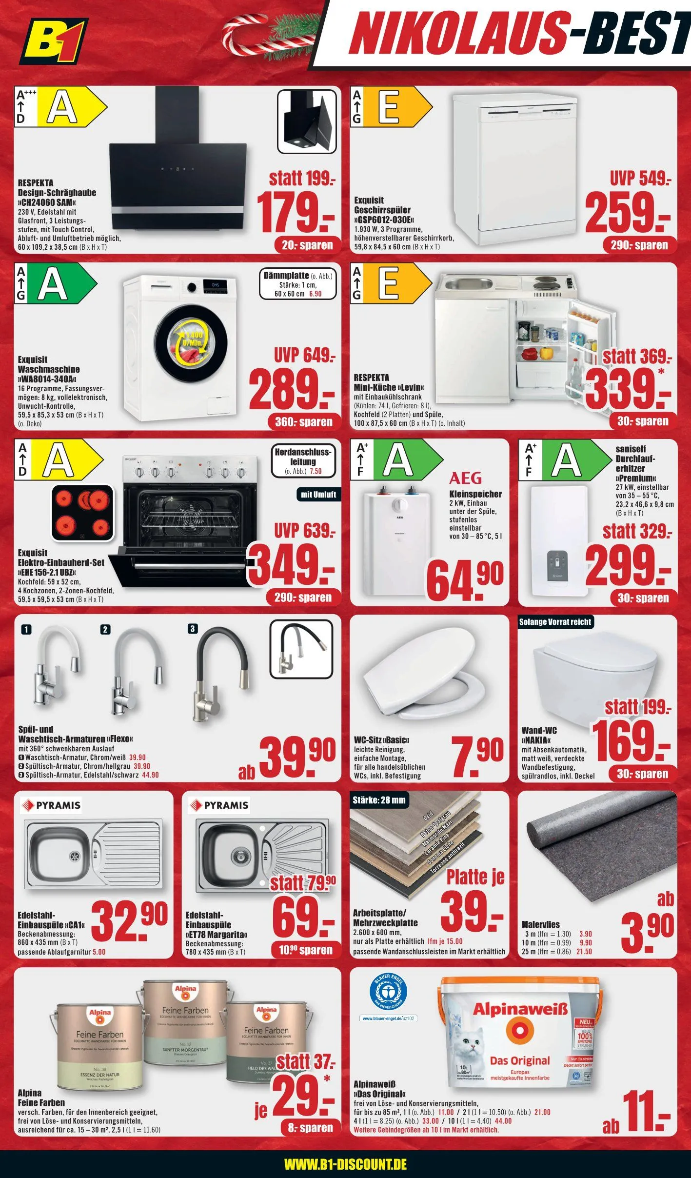B1 Discount Baumarkt Angebote von 29. November bis 5. Dezember 2025 - Prospekt seite 2