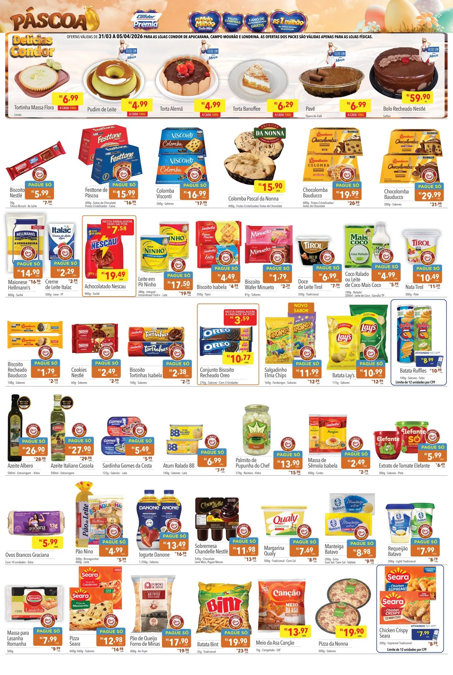 Encarte de Folhetos Supermercados Condor 1 de abril até 7 de abril 2026 - Pagina 2