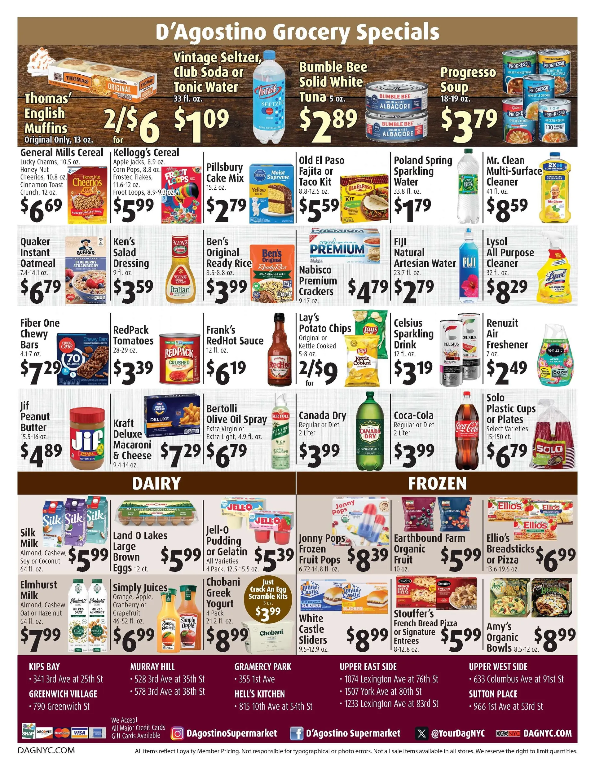 Weekly promotion D'Agostino Supermarkets Sales spanning from October 3 to October 9 2025 - Page 2 for Catalogue 365