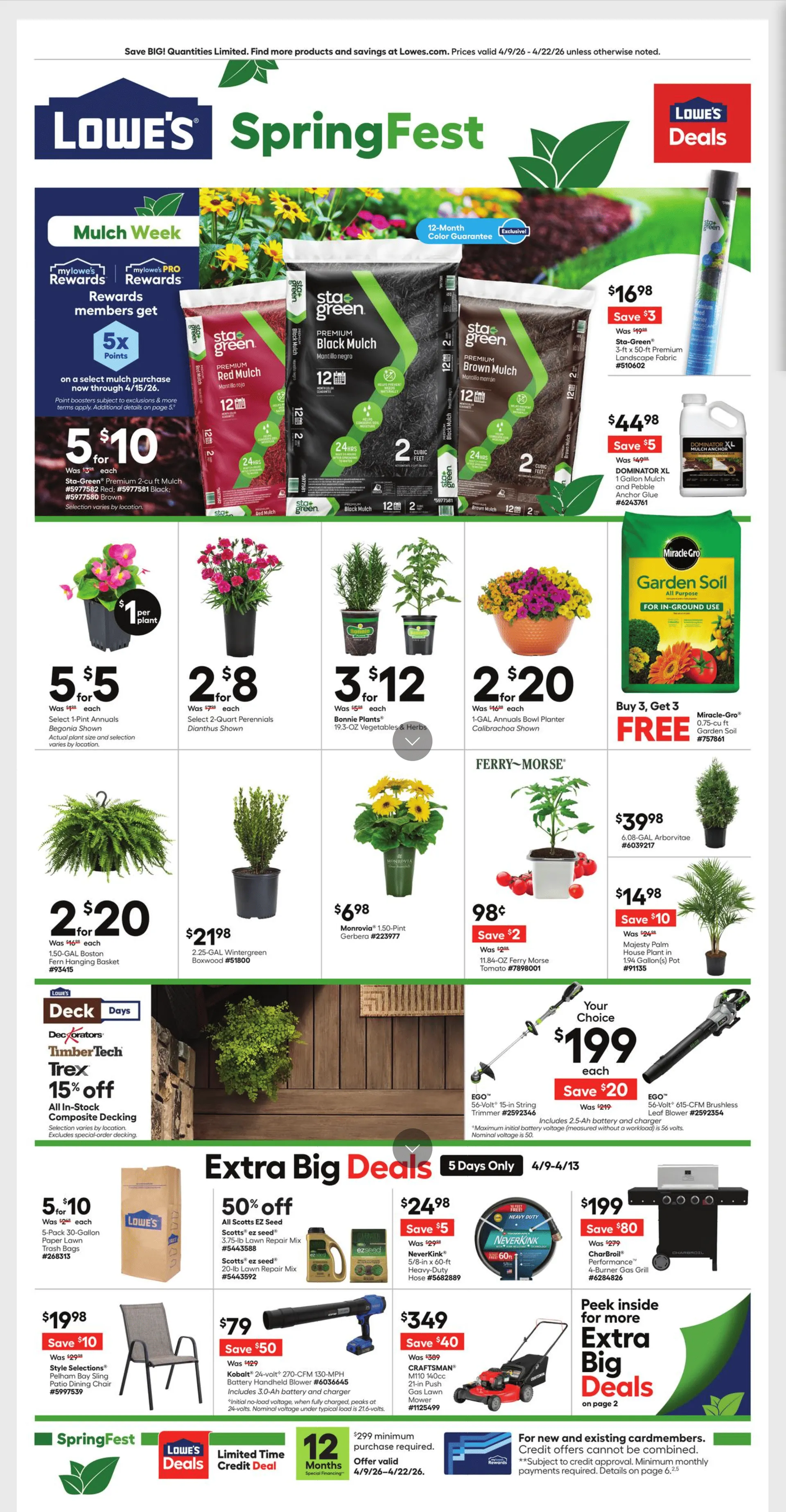 Weekly promotion Weekly ads spanning from April 9 to April 22 2026 - Page 1 for Catalogue 365