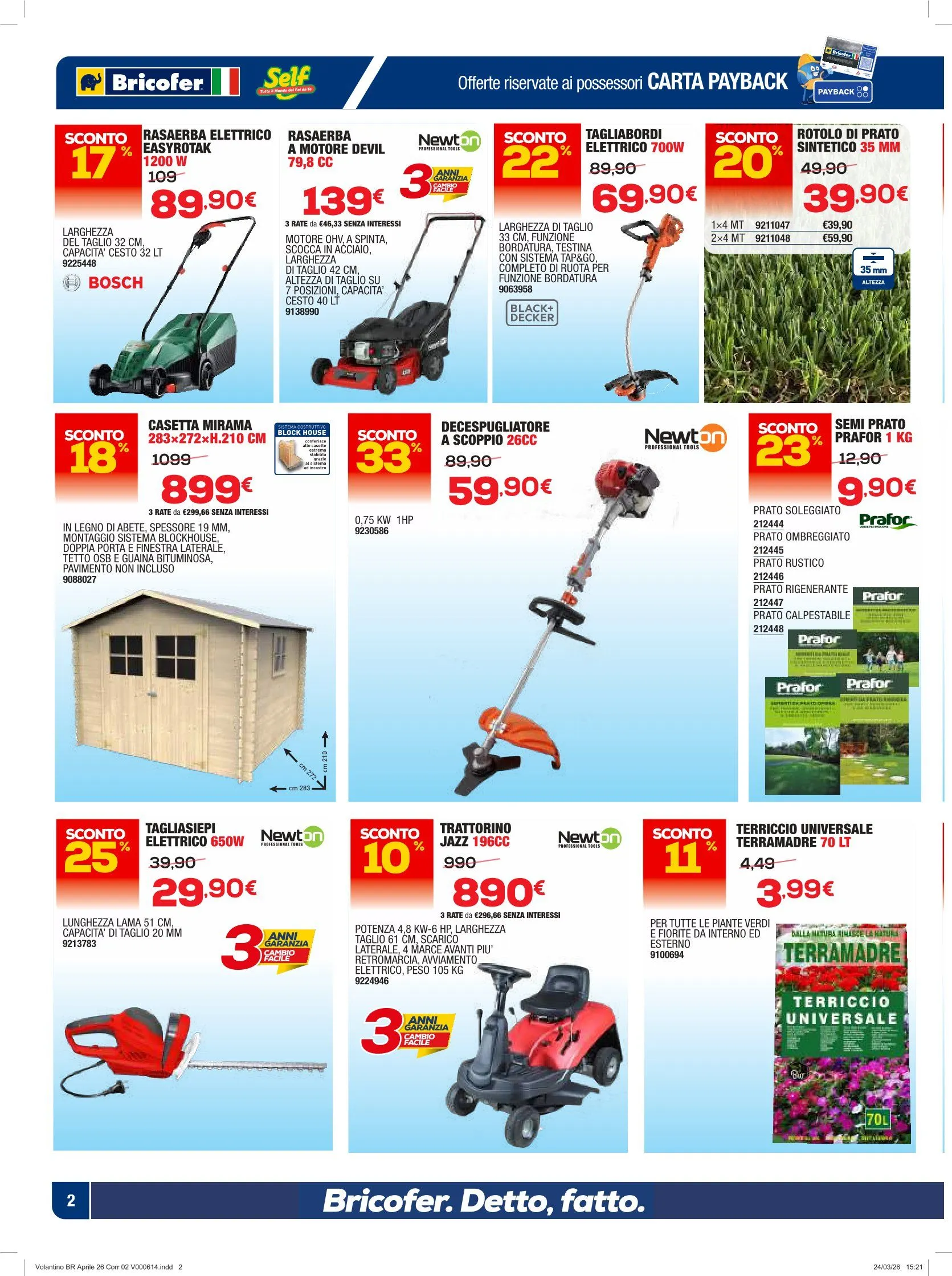 Volantini Bricofer da 9 marzo a 26 marzo di 2026 - Pagina del volantino 2