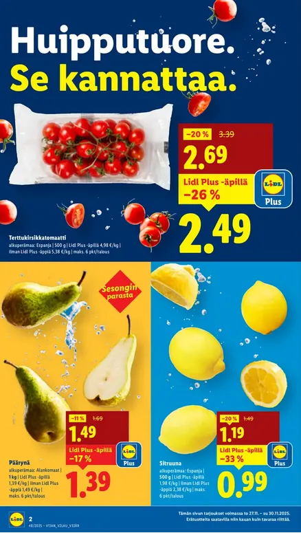 Lidl voimassa alkaen 27. marraskuuta - 3. joulukuuta 2025 - Tarjouslehti sivu 2