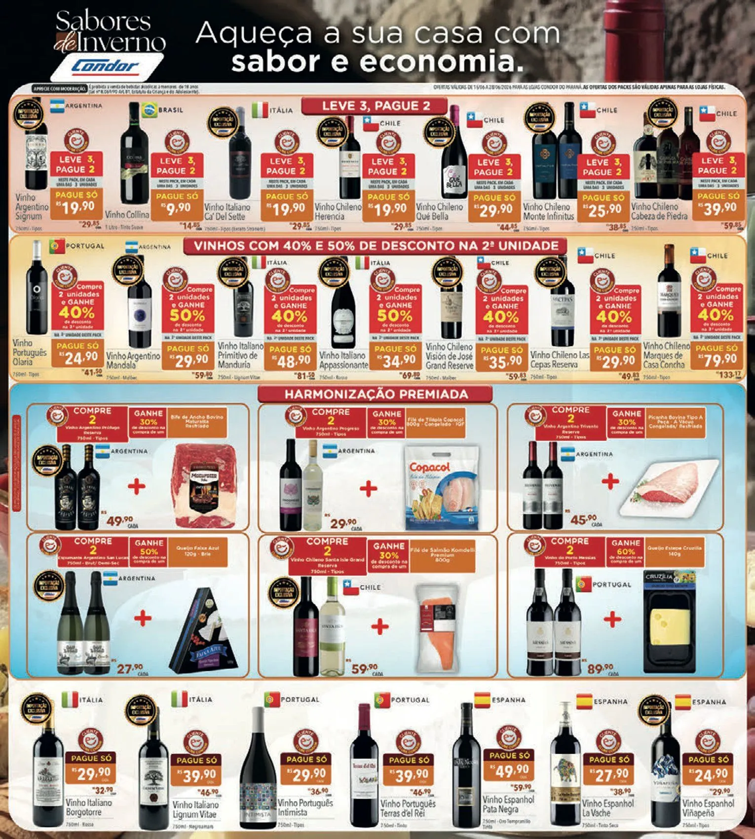 Encarte de  Folhetos Supermercados Condor 15 de junho até 28 de junho 2026 - Pagina 2