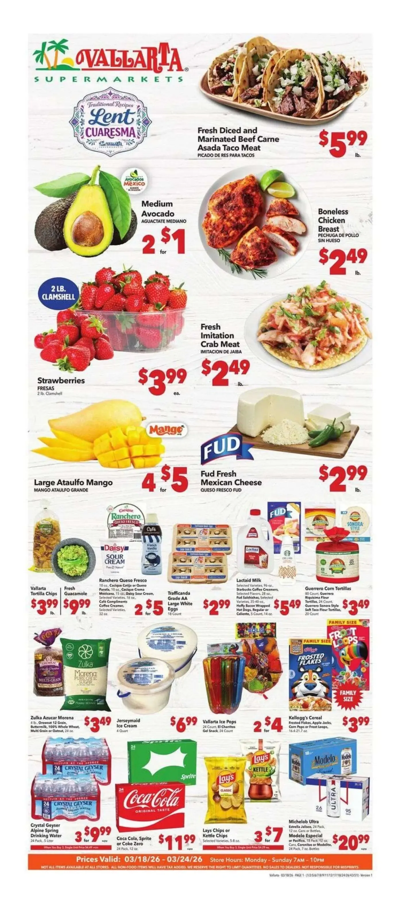 Weekly ad  Vallarta weekly ads from March 18 to March 24 2026 - Page 