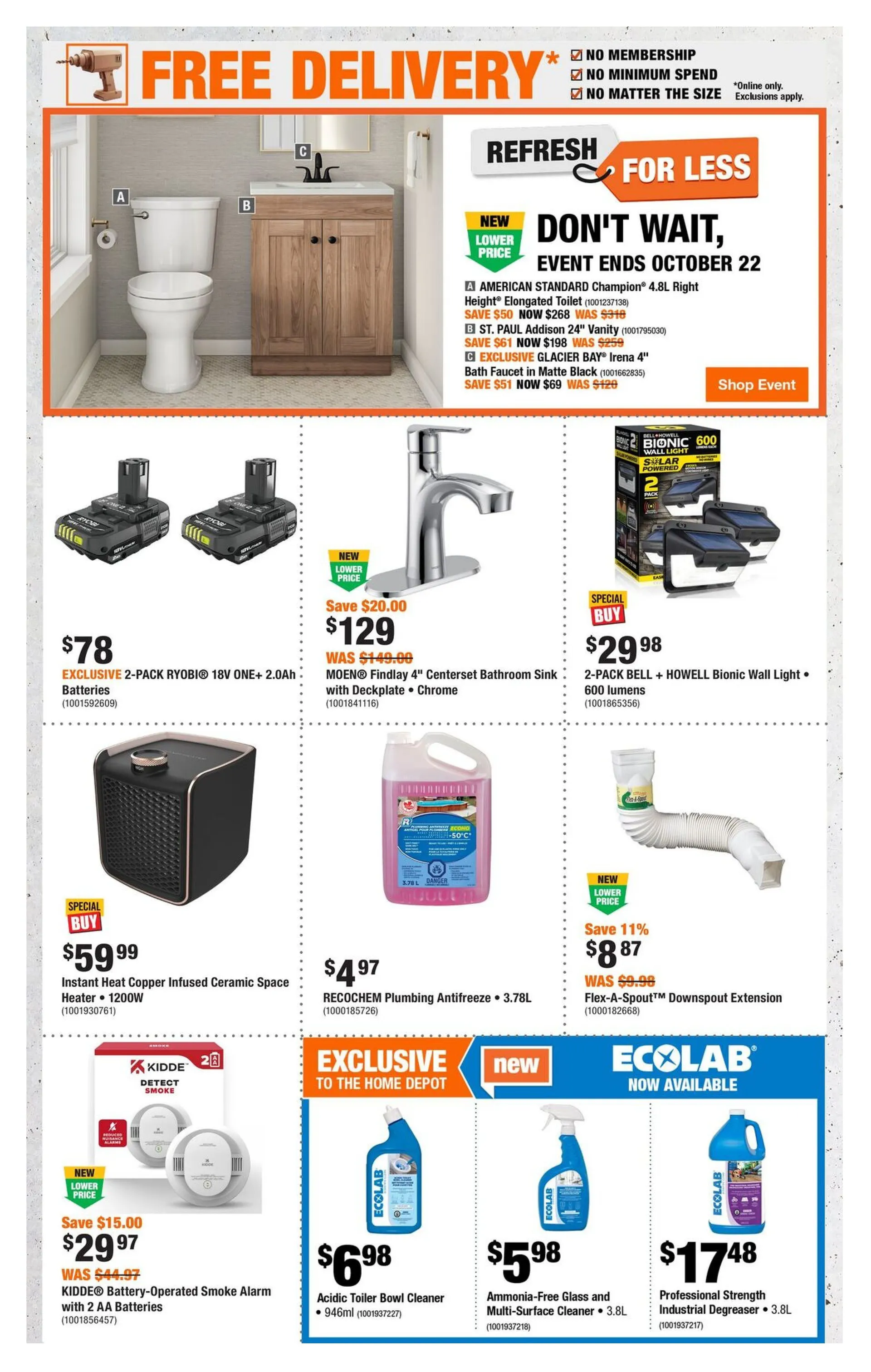 The Home Depot Sales from October 2 to October 21 2025 - flyer page 2