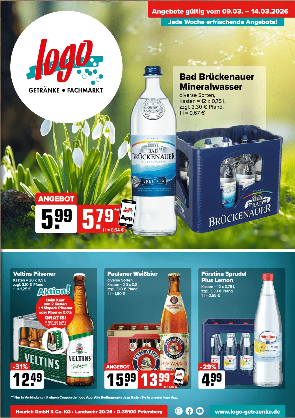 Logo Getränkemarkt rabatte von 9. März bis 14. März 2026 - Prospekt seite 