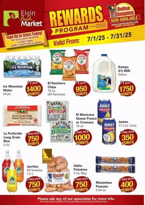Weekly ad Elgin Fresh Market Sales from July 1 to July 31 2025 - Page 