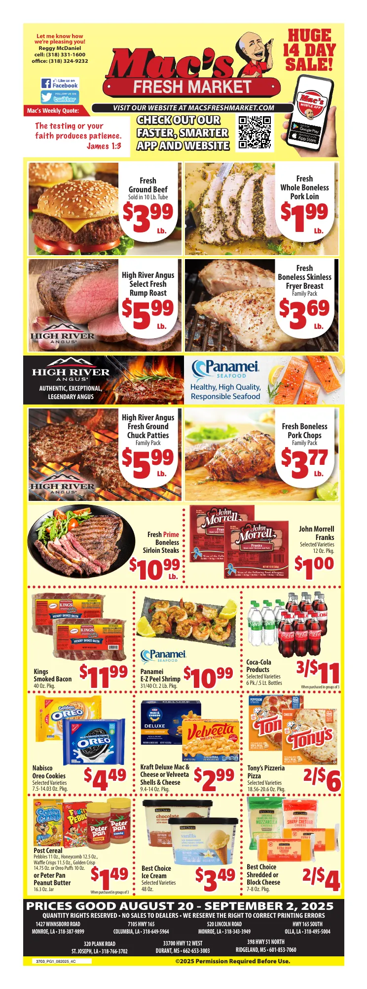 Weekly ad Mac's Freshmarket Sales from August 20 to September 3 2025 - Page