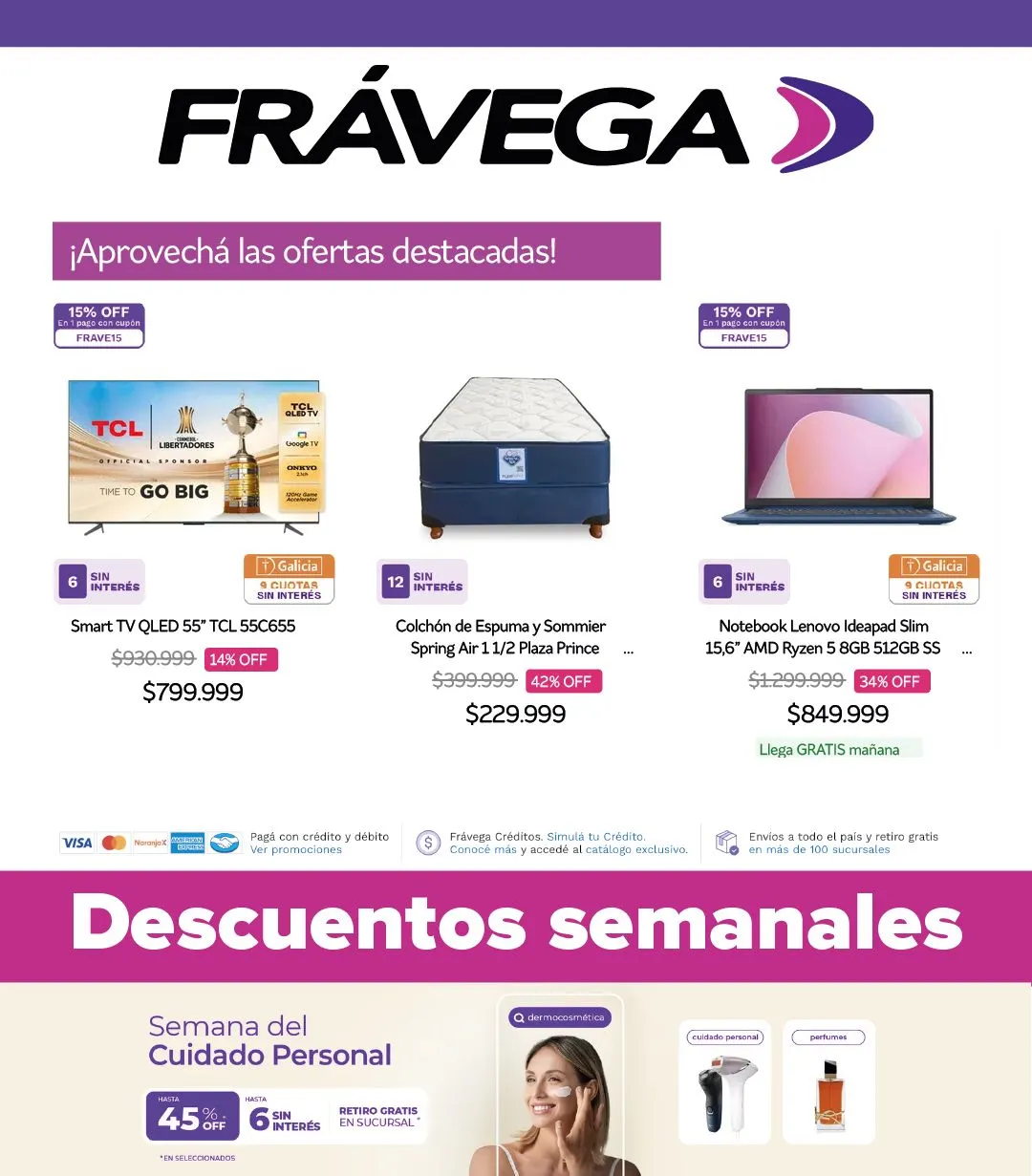 Ofertas de Fravega Ofertas semanales 27 de marzo al 17 de abril 2025 - Página 1 del catálogo