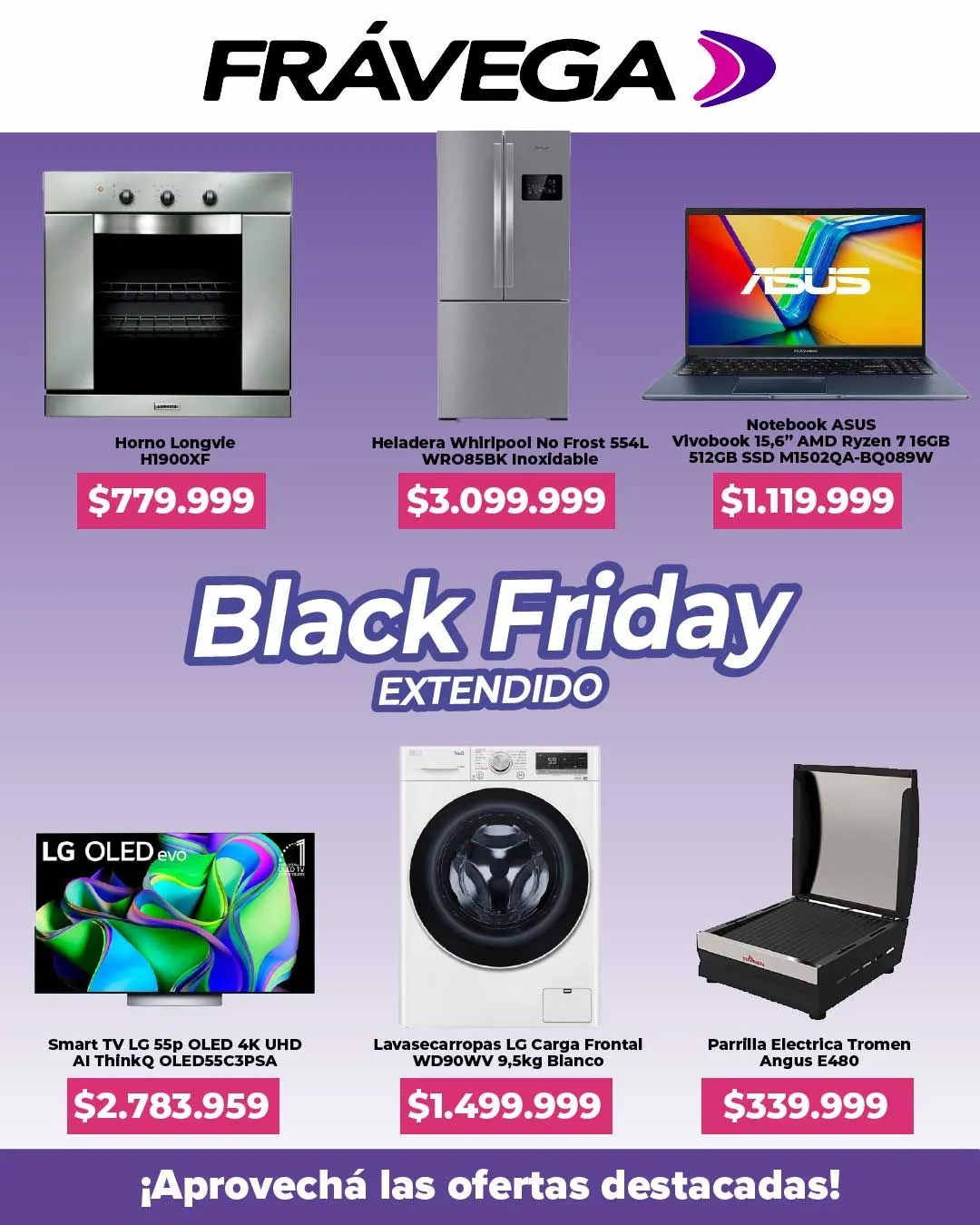 Ofertas de Fravega Black Friday extendido 3 de diciembre al 7 de diciembre 2024 - Página 1 del catálogo