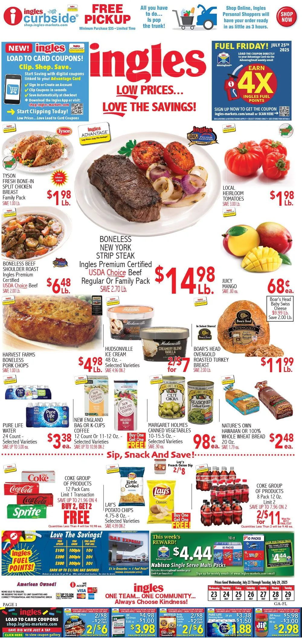 Weekly ad Ingles Sales from July 23 to July 29 2025 - Page 1