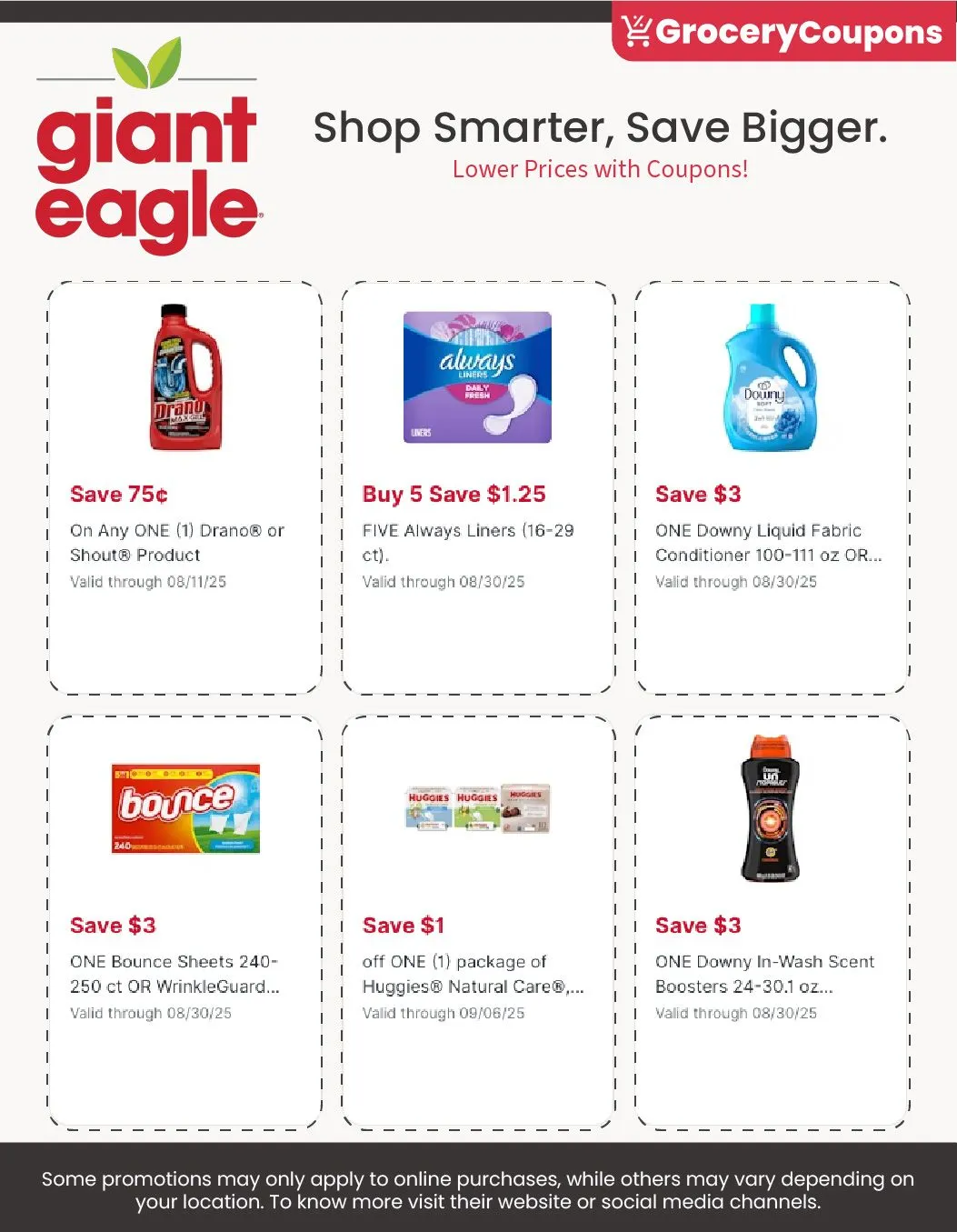 Weekly ad Giant Eagle coupons from August 1 to August 31 2025 - Page 1
