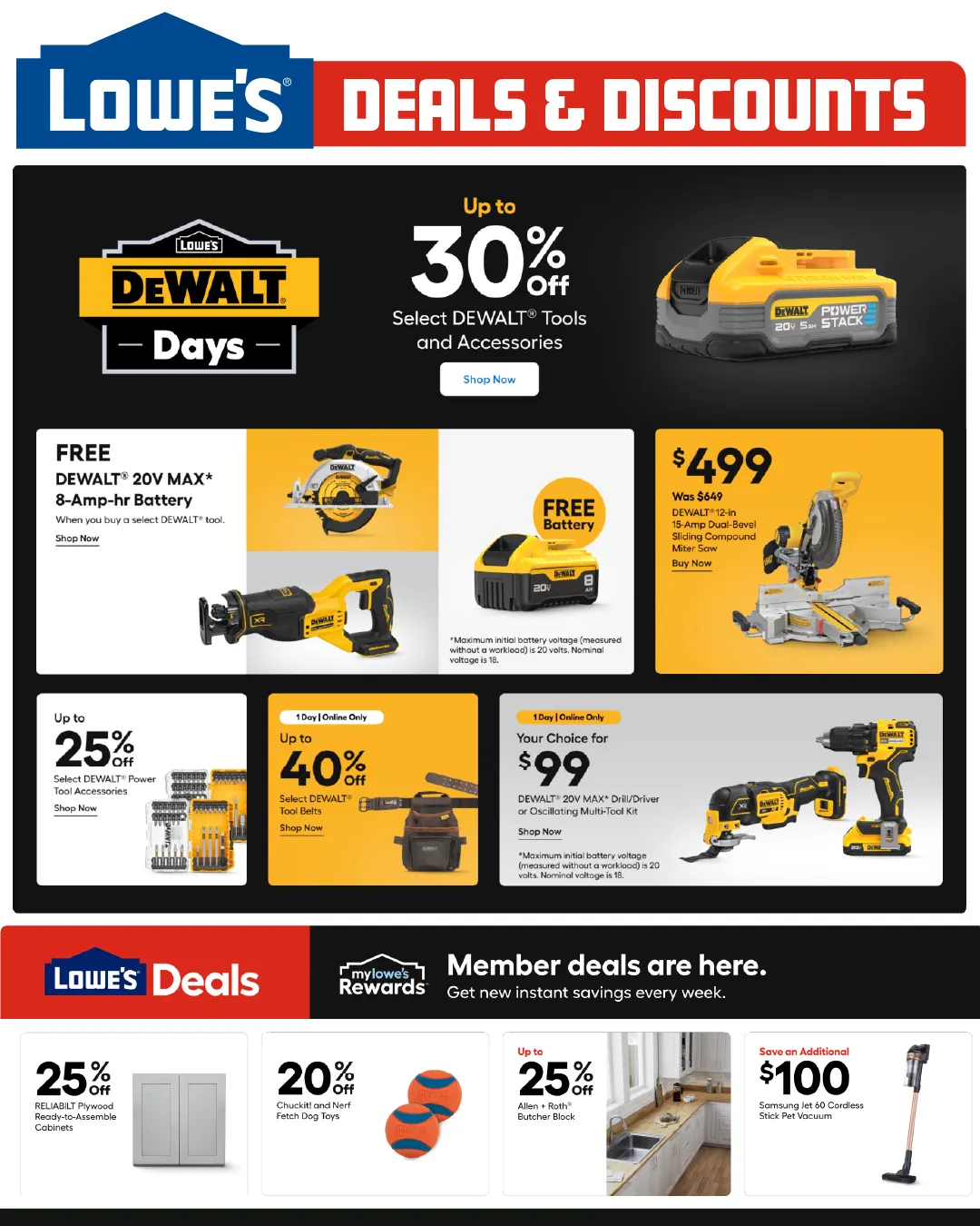 Weekly ad Lowe's Weekly Ad! from March 6 to March 27 2025 - Page 1