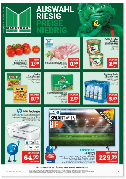 Aktueller Prospekt von MARKTKAUF von 22. Juni bis 28. Juni 2025 - Prospekt seite 1