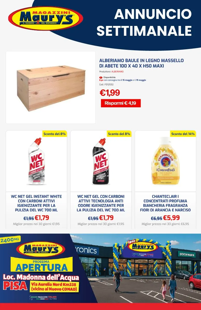Maury's Offerte e sconti da 12 maggio a 26 maggio di 2025 - Pagina del volantino