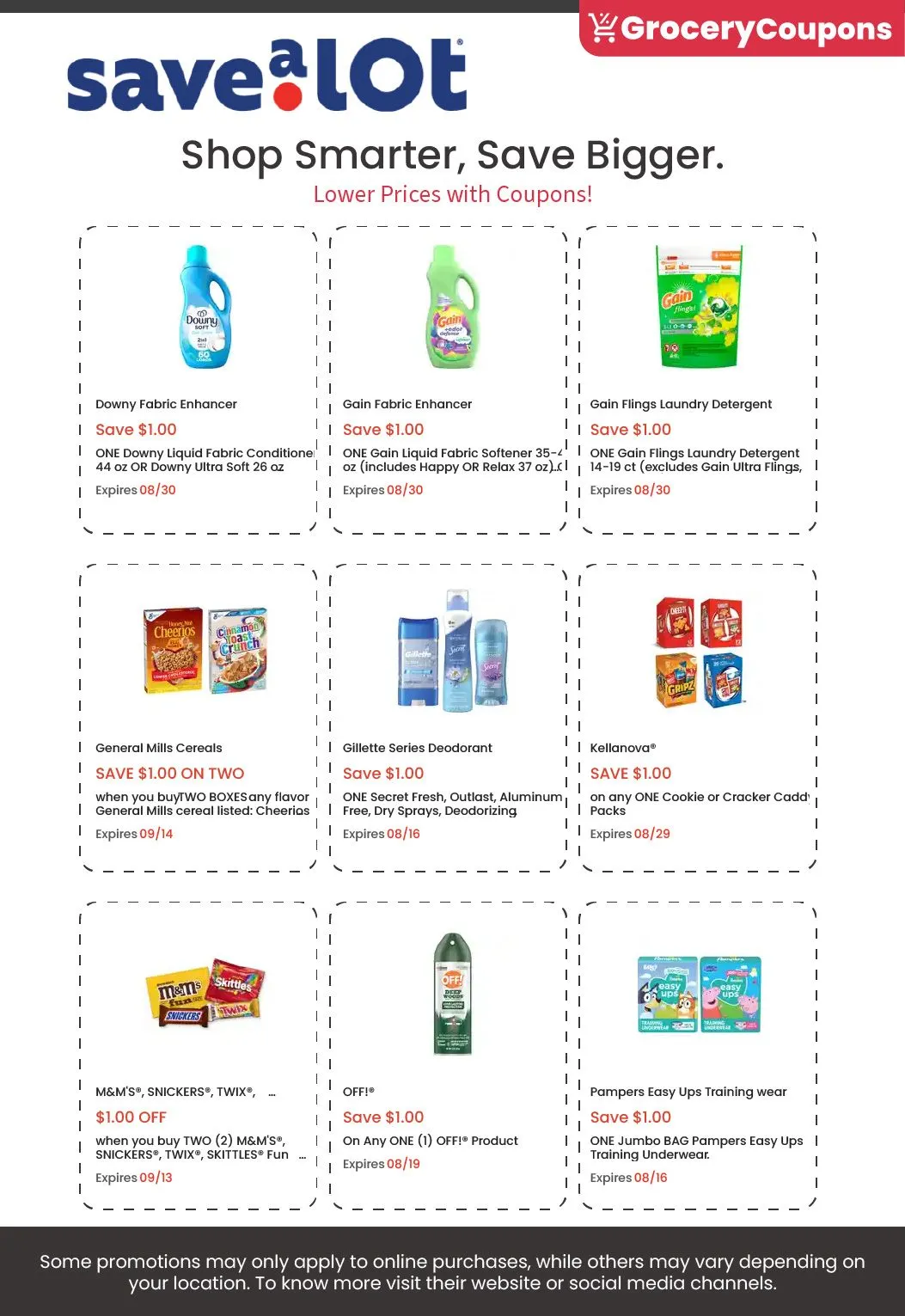 Weekly ad Save a Lot Coupons from August 1 to August 31 2025 - Page