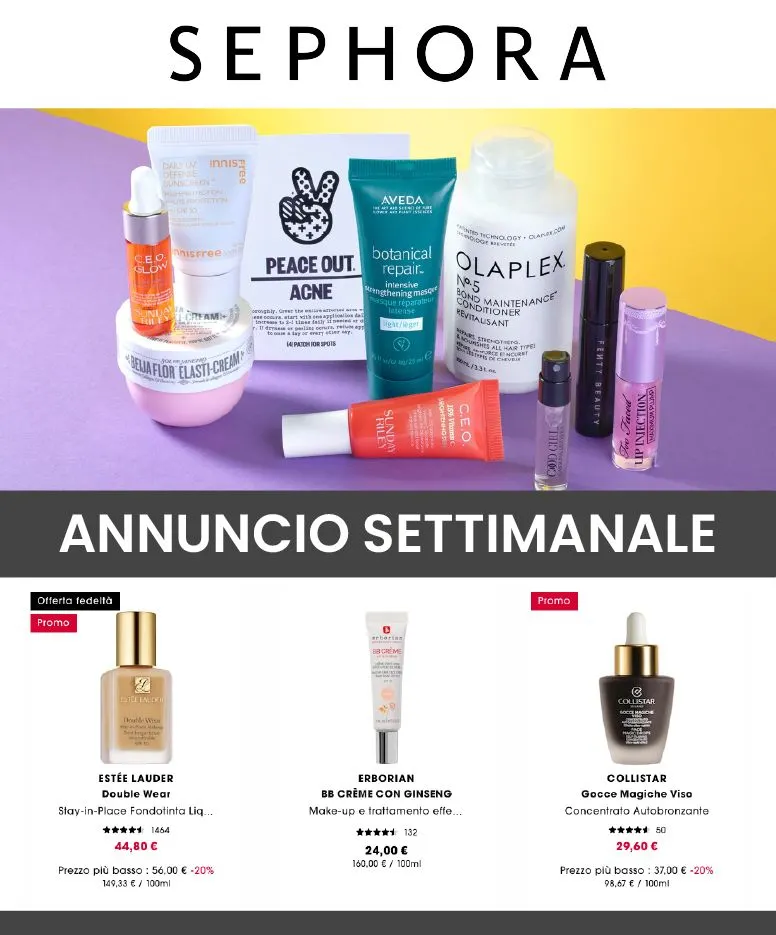 Sephora Offerte e sconti da 13 maggio a 27 maggio di 2025 - Pagina del volantino