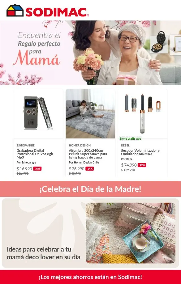 Catálogo de Sodimac Día de la madre! 6 de mayo al 11 de mayo 2025 - Página 1