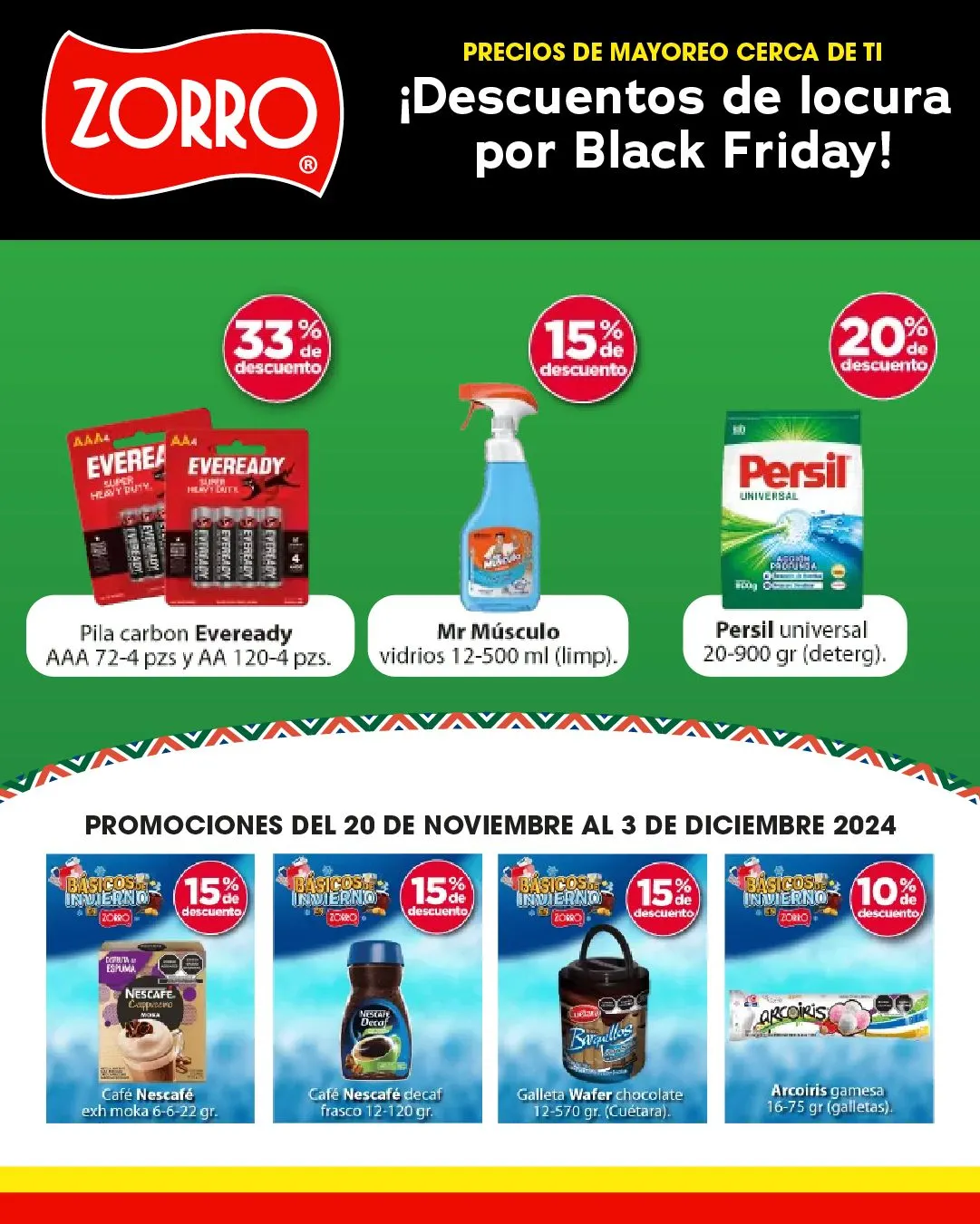 Catálogo de Zorro Descuentos de Black 28 de noviembre al 4 de diciembre 2024 - Pagina 1