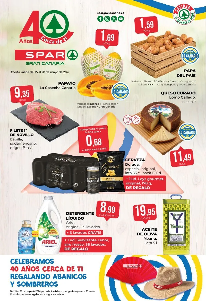 Catálogo de SPAR Gran Canaria Ofertas 15 de mayo al 28 de mayo 2026 - Página 