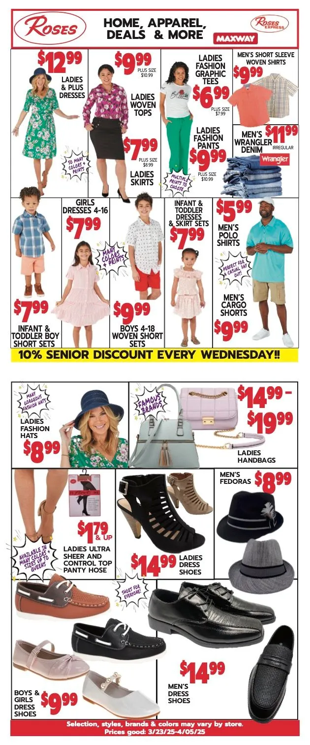 Weekly ad Roses Discount Store weekly ads from March 27 to April 4 2025 - Page 