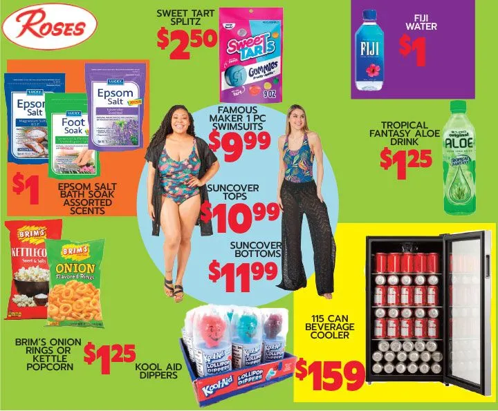 Weekly ad Roses Discount Store Sales from July 21 to July 26 2025 - Page 