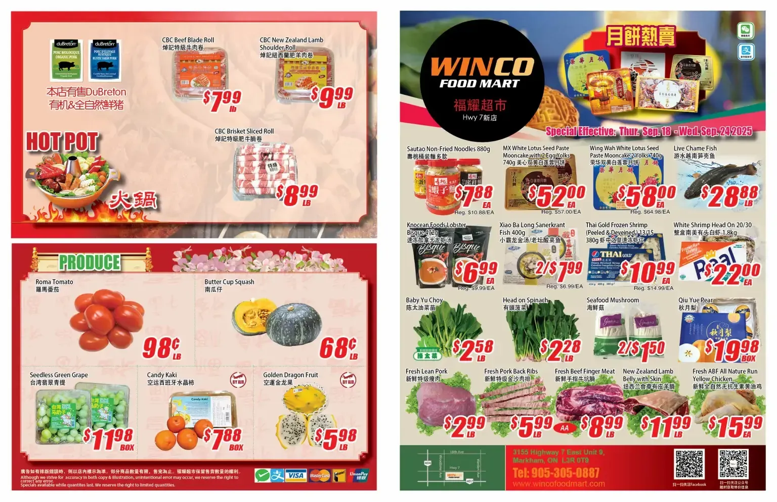 WinCo Food Mart Sales from September 18 to September 24 2025 - flyer page 1