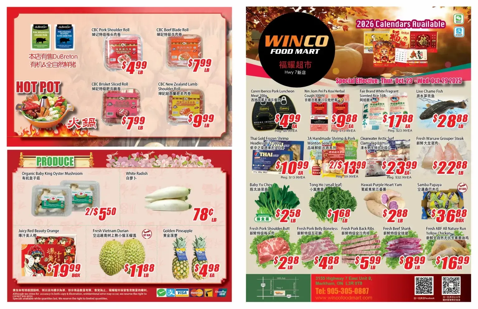 WinCo Food Mart Sales from October 23 to October 29 2025 - flyer page 