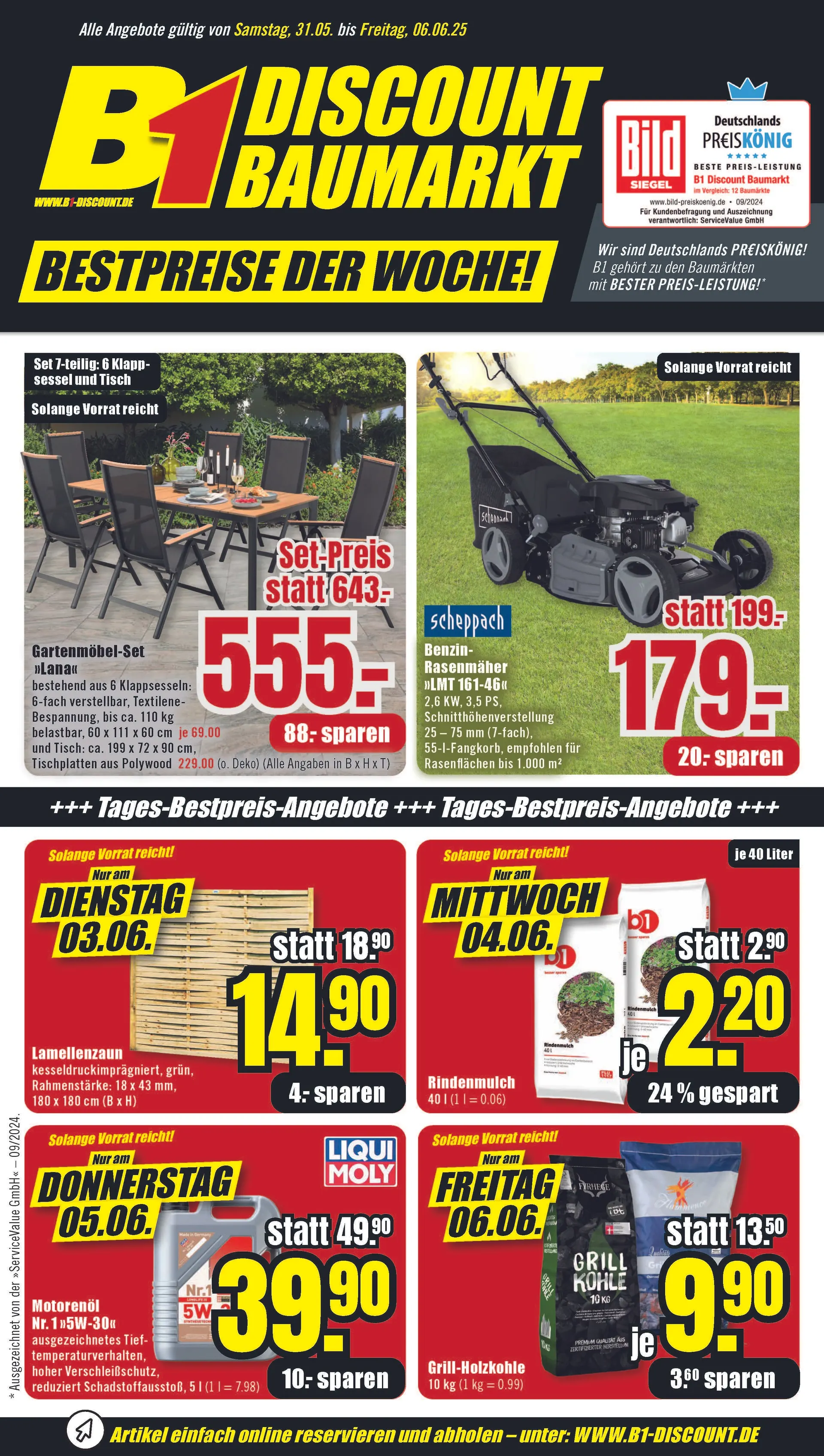 B1 Discount Baumarkt Angebote von 31. Mai bis 6. Juni 2025 - Prospekt seite 