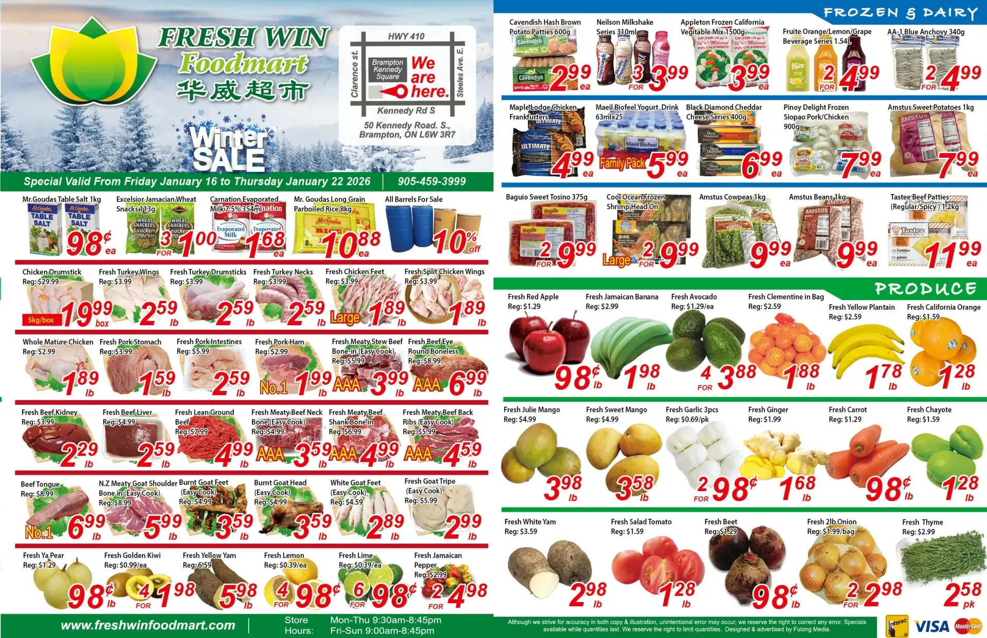  Fresh Win Foodmart Sales from January 16 to January 22 2026 - flyer page 1