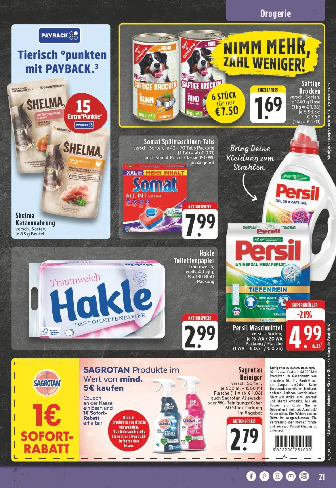 Edeka Prospekt von 5. Mai bis 10. Mai 2025 - Prospekt seite 21