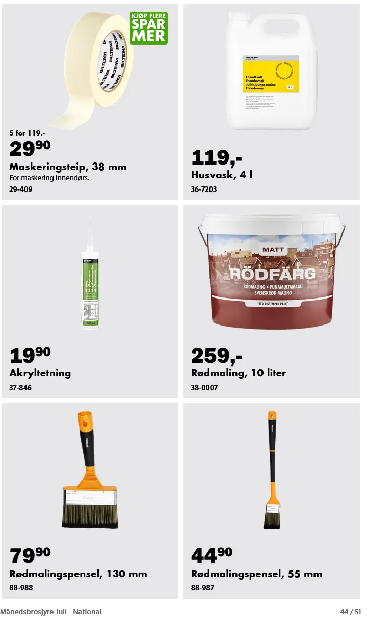 Biltema fra 1. juli til 31. juli 2026 - kundeavisside 21