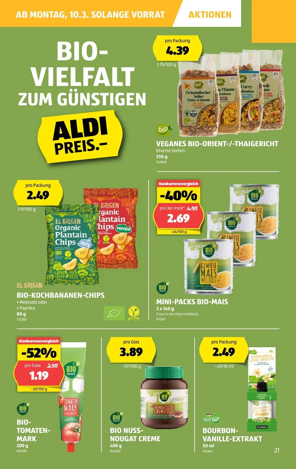 Aldi Prospekt von 6. März bis 12. März 2025 - Prospekt seite  21