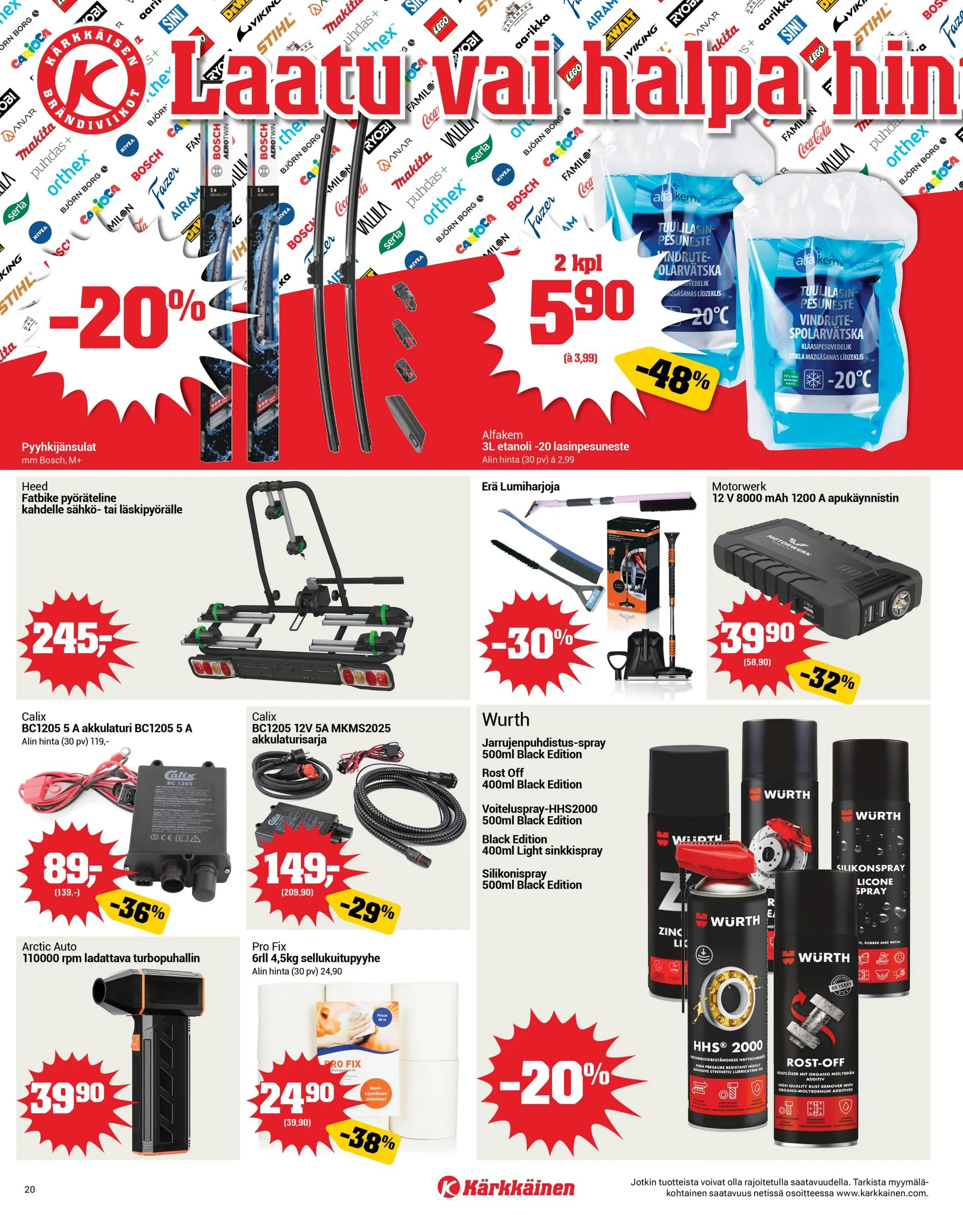  Kaupan Kärkkäinen uusimmat tarjoukset voimassa alkaen 1. maaliskuuta - 31. maaliskuuta 2026 - Tarjouslehti sivu 20