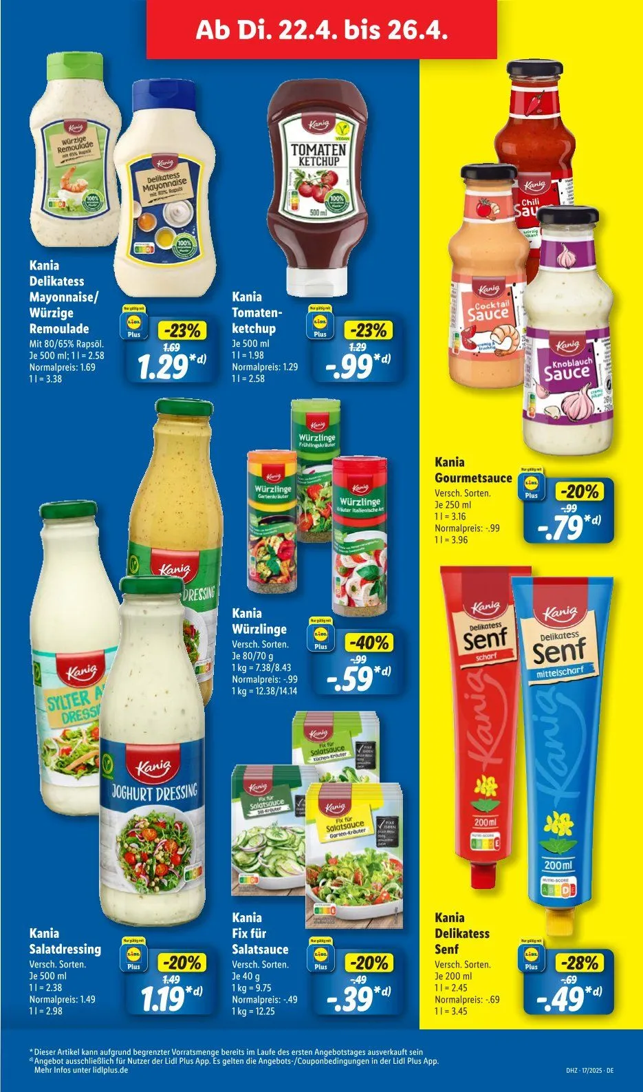 Lidl Angebote von 22. April bis 26. April 2025 - Prospekt seite 21