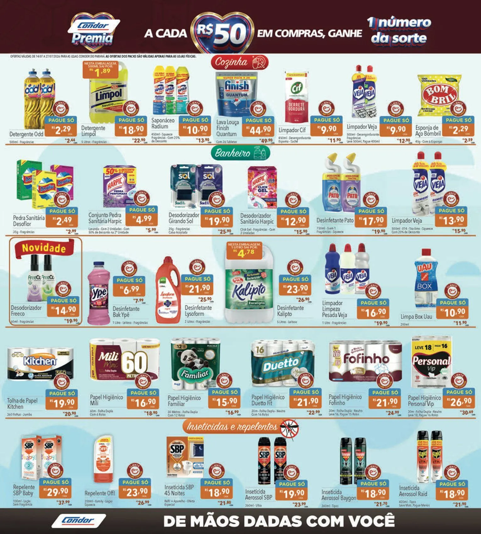 Encarte de Folhetos Supermercados Condor 14 de julho até 27 de julho 2026 - Pagina 21