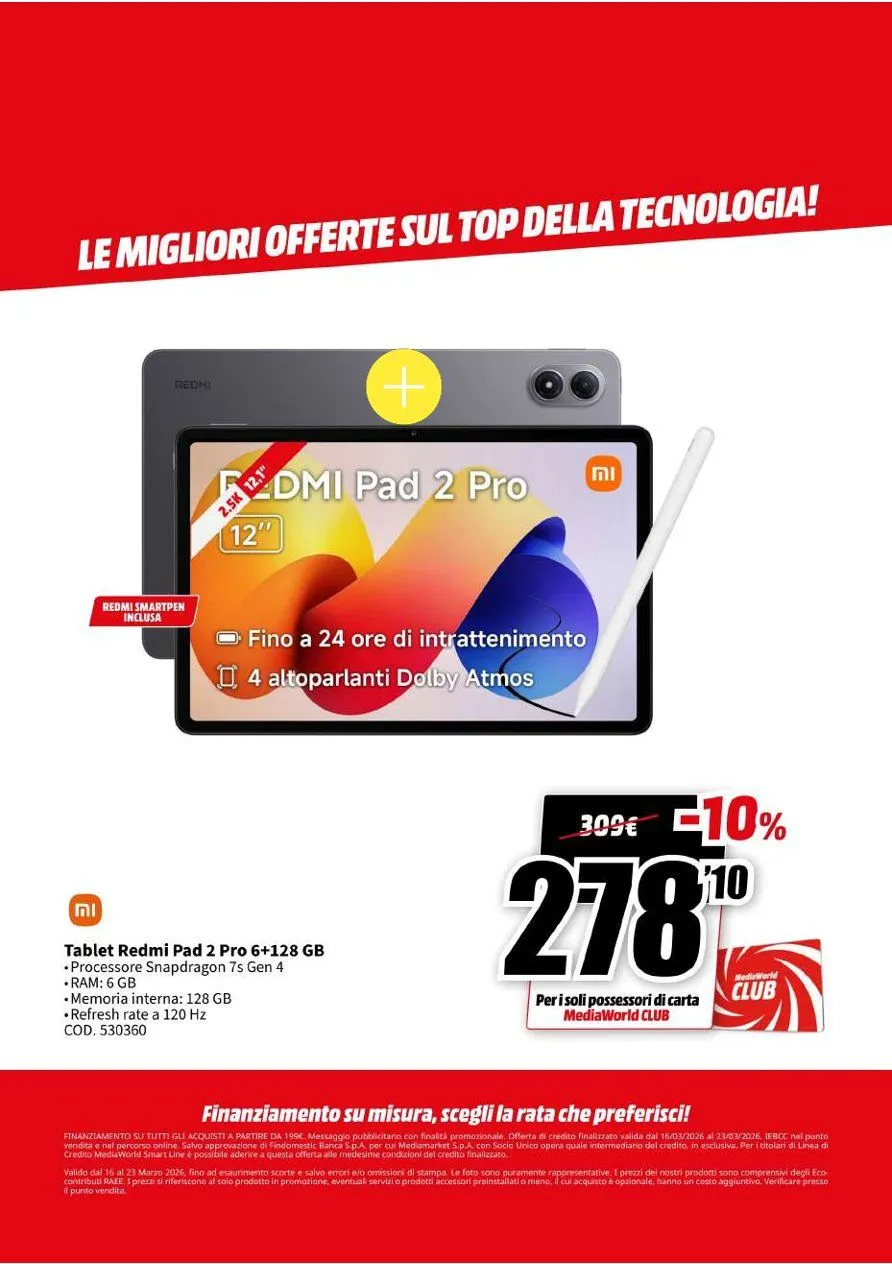 Volantini MEDIAWORLD da 16 marzo a 23 marzo di 2026 - Pagina del volantino 21