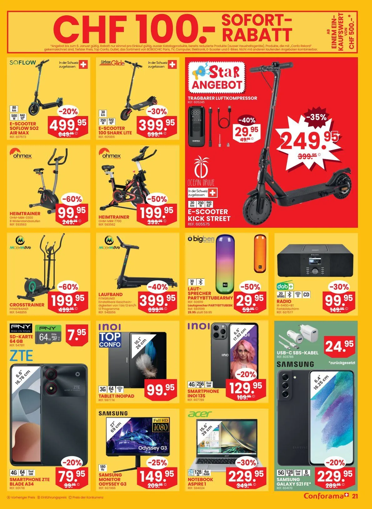 Conforama Prospekte von 7. Januar bis 13. Januar 2025 - Prospekt seite  21