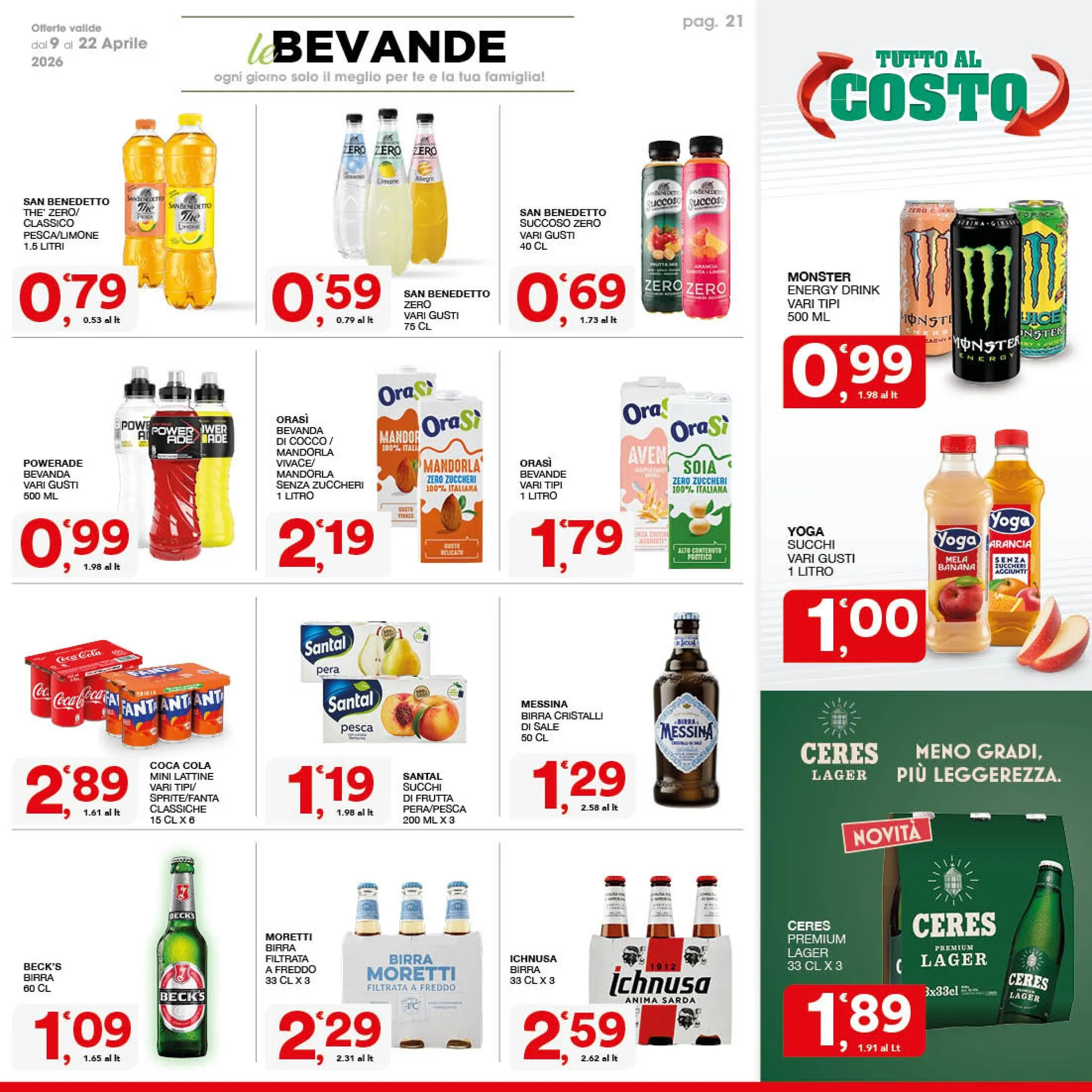 Volantini Sisa da 9 aprile a 22 aprile di 2026 - Pagina del volantino 21
