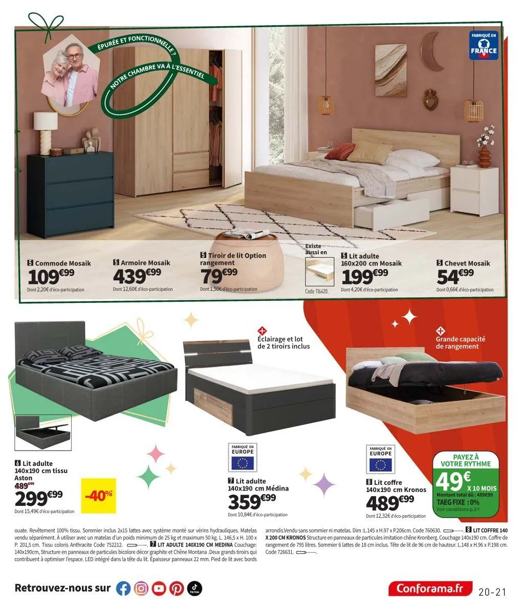 Conforama Catalogue du 1 décembre au 25 décembre 2025 - Catalogue page 21